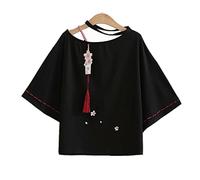 Femmes japonaises Lolita T-Shirt à Manches Courtes Doux Sakura Gland Broderie T-Shirt Femmes Harajuku Hauts