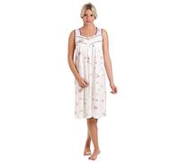 femmes Lady Olga Pull-over riche en coton floral sans manche Pyjama 0103 nuisette