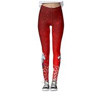 Femmes Leggings Pantalons de Noël Imprimé Peach Hip Pantalon Haut Élastique Épais Belle Hip Pantalon de Yoga Imprimé Renne de Noël Serré Sport Jogging