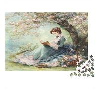 Femmes lisant des Livres |Goût esthétique Victorien| Puzzles Amusants en Famille 1000pcs (75x50cm) Adultes