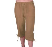 Femmes Longueur 3/4 Cordons Capri Crop Un pantalon Short Bermudes