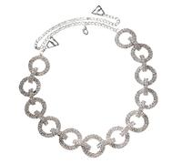 Femmes Luxueux Strass Embelli Bandoulière Chaîne avec Anneaux en Métal Design Lingerie Sangles pour Robe de Soirée Party Outfit Accessoire, taille unique, Comme décrit, Comme décrit.