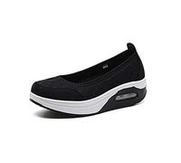 Femmes Mailles Compensées Mocassins Casuel Respirant Loafers Confortables Baskets Plateforme Minceur Chaussures de Marche