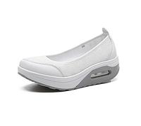 Femmes Mailles Compensées Mocassins Casuel Respirant Loafers Confortables Baskets Plateforme Minceur Chaussures de Marche