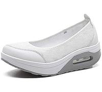 Femmes Mailles Compensées Mocassins Casuel Respirant Loafers Confortables Baskets Plateforme Minceur Chaussures de Marche