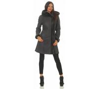 Femmes Manteau en Peau de Mouton Kate Cuir Fourrure D'Hiver Capuche