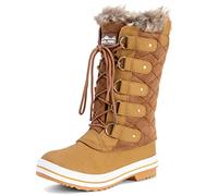 Femmes Matelassé Pluie Lacer Fourrure Chaleureux Chaussures Neige Botte - TAS42 - AYC0006 - Tan Suède - 42 EU