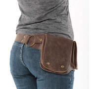 Femmes Médiéval PU Cuir Sac De Taille Renaissance Rétro Bandoulière Sacs à Bandoulière Steampunk Heavy Armor Réglable Hanche Sac Ceinture Sac, Brown