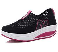 Femmes Minceur Chaussures Taille 35-42eu Marche Baskets Plate-Forme Chaussures Poids Air Léger Engrener Elastic Sports en Yoga à Enfiler Pas Cher Trainers en Maille Plates Été