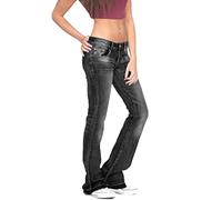 Femmes Minceur Denim Pantalons à Pattes d'éph' Dégradé Mode Casual Femmes Y2K Jeans Taille Basse