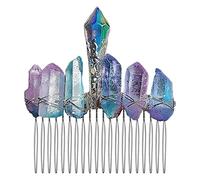 Femmes Mode Bandeaux Cristal Naturel Petit Peigne à Cheveux Couronne Épingle à Cheveux Pour Accessoires de Tête Pour Cadeaux de Mariage Habituel