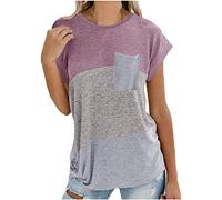 Femmes Mode Couleur Hors épaule Solide Pots Blouses Poches Liées Couture Femmes Chemisier Pull Dos Nu, lilas, XXL