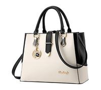 Femmes Mode Filles Solide Chat Frange Épaule Zip Fourre-Tout Sac à Main Sac à Main Élégant Femmes Tote Bag Personnalisé Dames Sac à Main Épaule Holster Sac, blanc, Taille unique