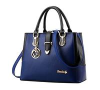 Femmes Mode Filles Solide Chat Frange Épaule Zip Fourre-Tout Sac à Main Sac à Main Élégant Femmes Tote Bag Personnalisé Dames Sac à Main Épaule Holster Sac, bleu, Taille unique