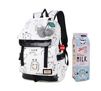 Femmes Mode Nylon Sac d'école Kawaii Impression Sac à Dos école Sac à Dos Filles décontracté étanche Sac à Dos Sac d'école Adolescent Sac à Dos étanche