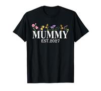 Femmes Mummy Est. 2027 promu à Maman Fleur Grossesse T-Shirt