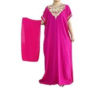 Femmes Musulmanes Africaines Été Robe À Manches Courtes en Coton Solide Maxi Robe Africaine Islam Femmes Abaya Vêtements