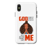 Femmes Noires Dieu, Moi, Prie, Prie-Moi, prière de Sista, Femmes, Filles Coque pour iPhone X/XS