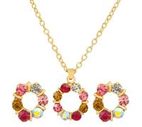 Femmes Noires Par Ensembles Cultured Pearls Pendant Necklace Teardrop Pearl Dangling Earrings Cubic Zirconia Pearl Wedding Jewelry Set For Bridal Women Bridesmaids & Br Perle Jaune (J, One Size)