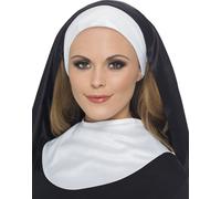 Femmes Nonne Déguisement Kit Habit Sœur Coiffe Enterrement Fête Neuf Par Smiffys