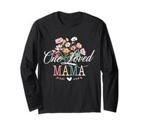 Femmes One Loved Mama Cute Floral for Moms Mother's Day Manche Longue