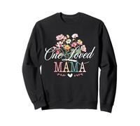 Femmes One Loved Mama Cute Floral for Moms Mother's Day Sweatshirt