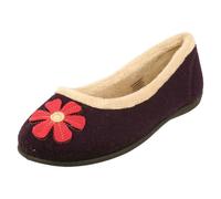 Femmes Padders Pied Large Chaussons Ballerines Happy