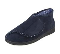 Femmes Padders Pied Large Crochet et Boucle Textile Botte Style Chausson Cherish