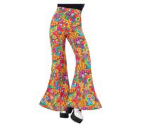 Femmes Pantalon Évasé 60s 70s Déguisement Évasés Disco Dacing Rétro Adultes