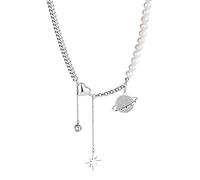 Femmes Patck Journée Colliers Pendant Planète Collier de la fête des mères pour Femmes Charmes Univers Univers Planète Colliers Pendant pour Les Adolescentes Bijoux pour Mon Collier de Fleurs