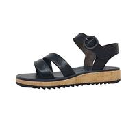 Femmes Paul Green Sandale Synthétique Fermeture à glissière Plat - Black 41 1/2