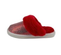 Femmes Peau de Mouton Chaussons Sirène Mérinos Chaussures en Cuir Chaussons