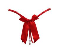 Femmes Perle Pendentif Sexy Strings Mode sous-vêtements Sexy Découpe Pendentif Perles String en Dentelle avec Noeud Lace Floral Hot Brodé Perle Massage Strings (RD1, One Size)