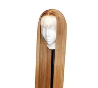 Femmes Perruque de cheveux humains blond miel 13x4 HD, perruque frontale en dentelle droite pré-épilée for femmes Fête quotidienne(36inches)