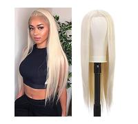 Femmes Perruques en dentelle synthétique Partie droite Perruque 4 × Fermeture blondes d'apparence naturelle for les femmes noires Fête quotidienne