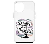 Femmes Pilates is My Therapy Yoga Workout Fitness Lover Coque pour iPhone 12/12 Pro