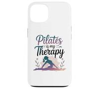 Femmes Pilates is My Therapy Yoga Workout Fitness Lover Coque pour iPhone 13