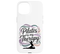 Femmes Pilates is My Therapy Yoga Workout Fitness Lover Coque pour iPhone 15