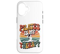 Femmes Pilates is My Therapy Yoga Workout Fitness Lover Coque pour iPhone 16