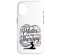 Femmes Pilates is My Therapy Yoga Workout Fitness Lover Coque pour iPhone 16