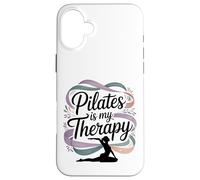 Femmes Pilates is My Therapy Yoga Workout Fitness Lover Coque pour iPhone 16 Plus