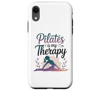 Femmes Pilates is My Therapy Yoga Workout Fitness Lover Coque pour iPhone XR