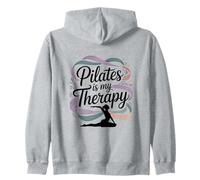 Femmes Pilates is My Therapy Yoga Workout Fitness Lover Sweat à Capuche