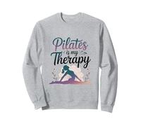 Femmes Pilates is My Therapy Yoga Workout Fitness Lover Sweatshirt