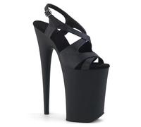 Femmes Plateforme Escarpins Sandales Sexy Ultra Talon Haut Stiletto Bouche poisson Bretelles croisées Bout ouvert Bride de cheville Eté Chaussures striptease Fête Pole danceuse Scène Mannequin 9.05 IN