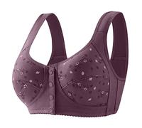 Femmes Pleine Coupe Imprimer sous-vêtements Minces Grande Taille Bouton Avant sans Fil Sport Dentelle Soutien-Gorge Poitrine Couverture Grande Taille Soutiens-Gorge Ensemble Bureau Enfant Fille