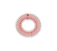 Femmes pleines dents rondes verrouillant peigne extensible peigne élastique bandeau support bandeau tourisme femme coiffure rouge