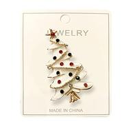 Femmes Pour Broches Et Broche Broche de Noël décoration de Noël goutte à goutte Badge accessoires personnalisé vêtements sac bijoux cadeau Femmes Broches 2025 (White, One Size)