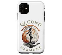 Femmes Qi Gong, dessin rétro historique vintage, Harmony Coque pour iPhone 11