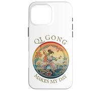 Femmes Qi Gong, Dessin rétro Historique Vintage, Harmony Coque pour iPhone 16 Pro Max